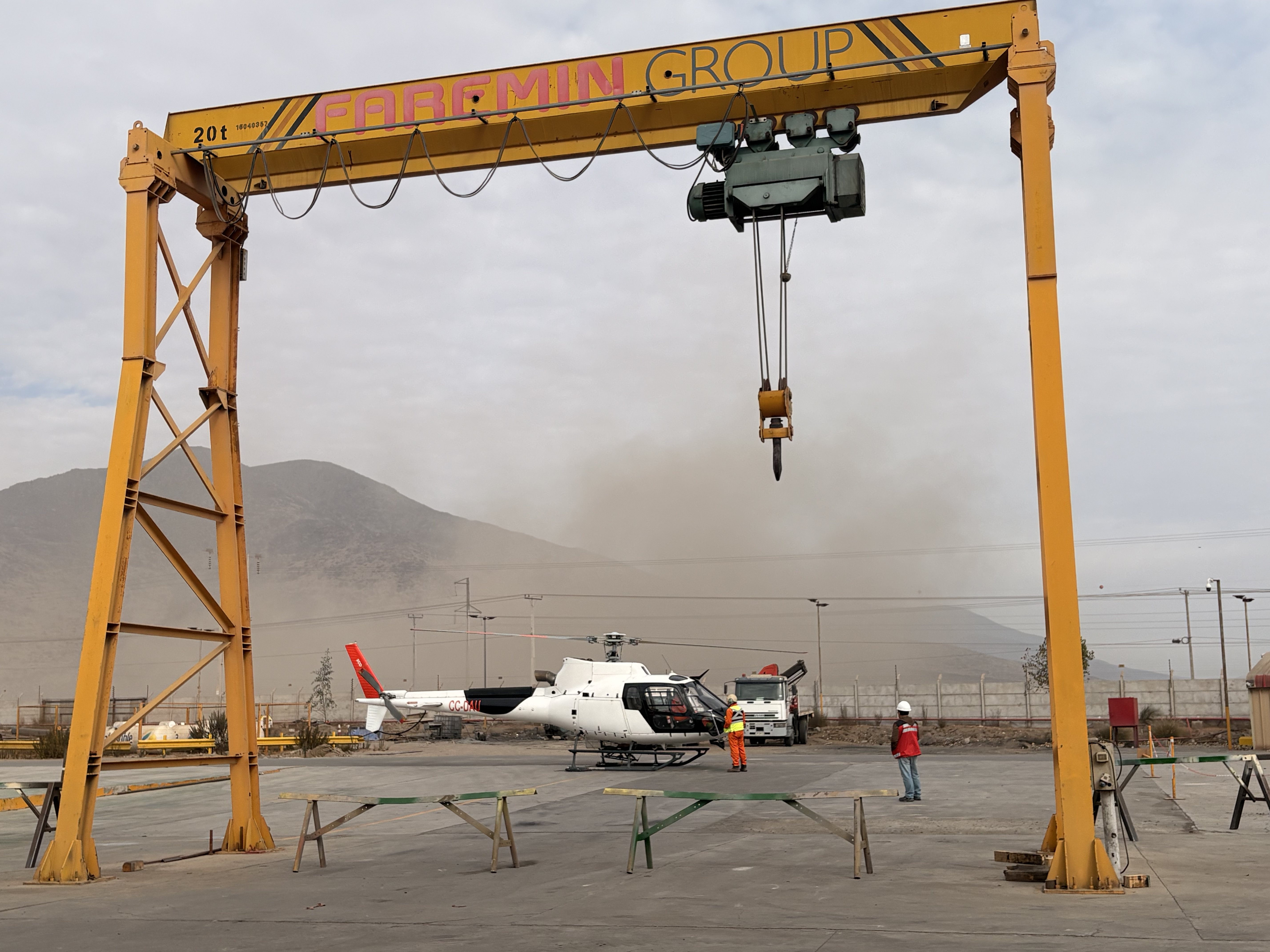 Una entrega que no podía esperar: traslado aéreo acelera la llegada de materiales a Minera Los Pelambres